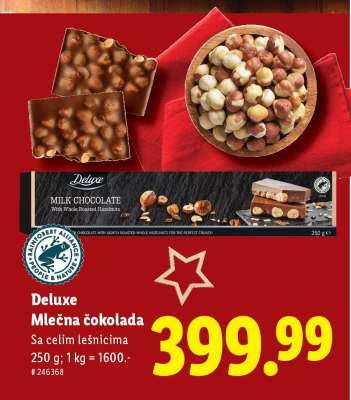 Deluxe Mlečna čokolada