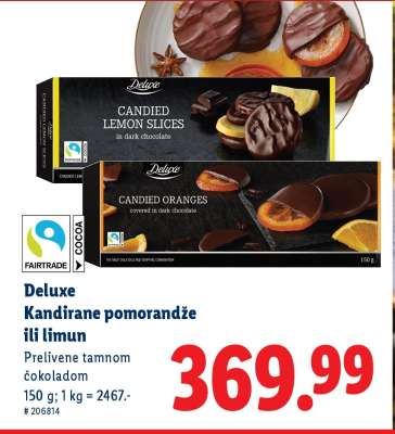 Deluxe Kandirane pomorandže ili limun