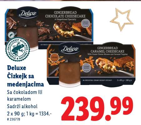 Deluxe Čizkejk sa medenjacima