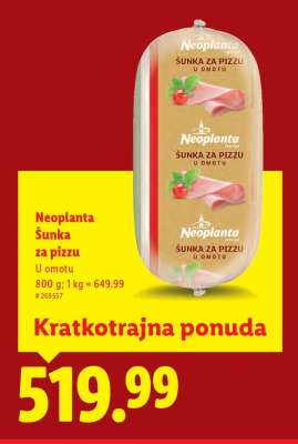 Neoplanta Šunka za pizzu