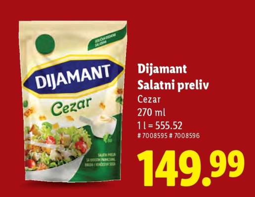 Dijamant Salatni preliv Cezar