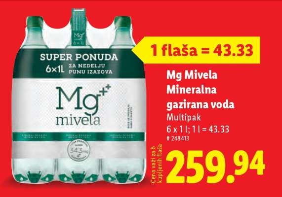 Mg Mivela mineralna gazirana voda