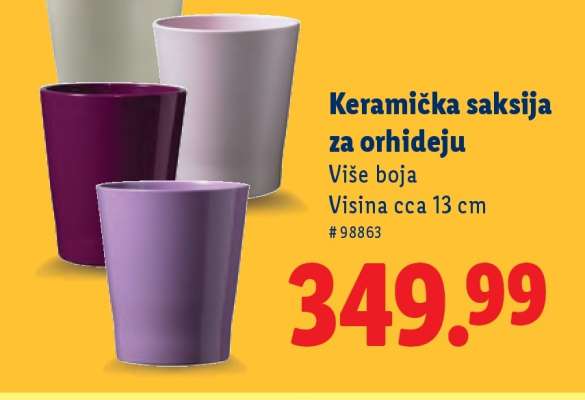 Keramička saksija za orhideju