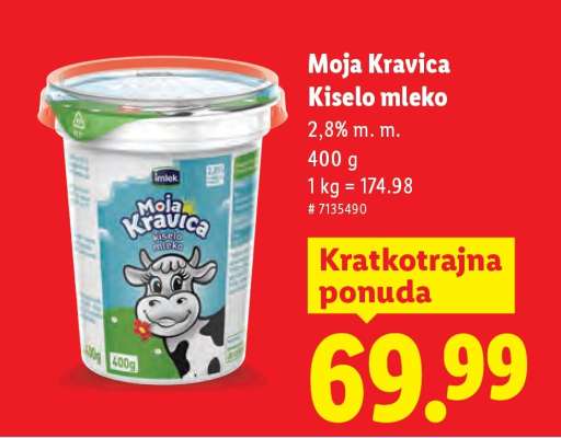 MOJA KRAVICA KISELO MLEKO