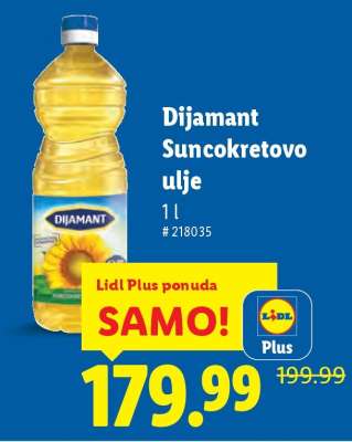 Dijamant Suncokretovo ulje