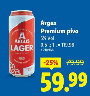 Argus Premium pivo