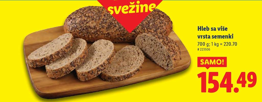 Hleb sa više vrsta semenki