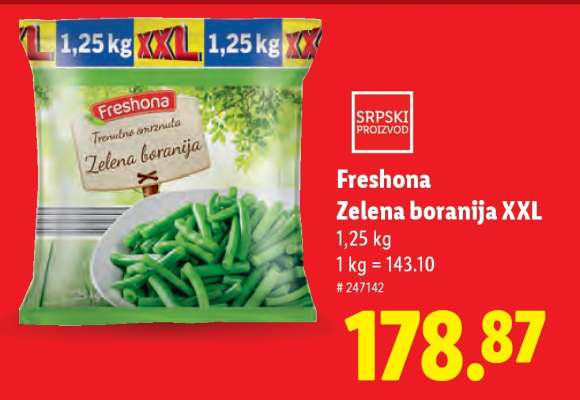 Freshona Zelena boranija XXL
