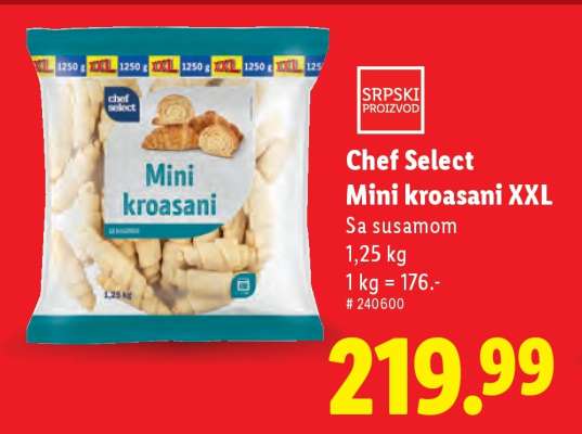 Chef Select Mini kroasani XXL