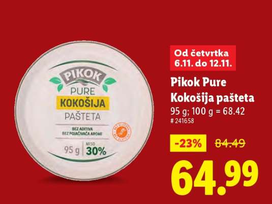 Pikok Pure Kokošija pašteta