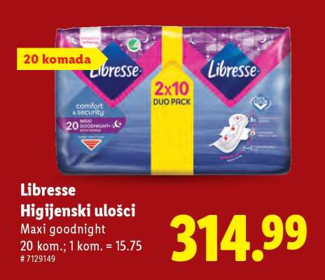 LIBRESSE higijenski ulošci