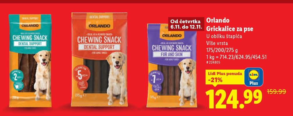 Orlando Grickalice za pse