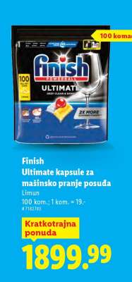 Finish Ultimate kapsule za mašinsko pranje posuđa