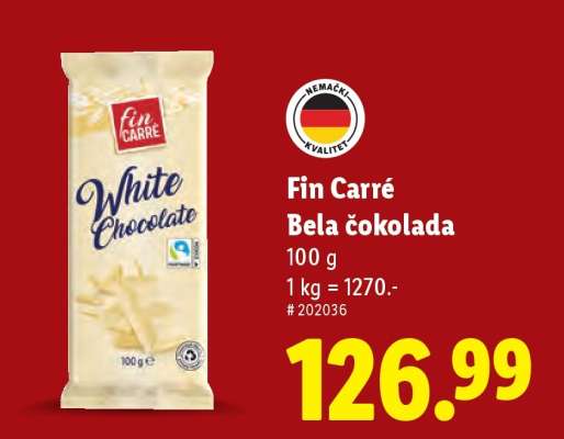 Fin Carré Bela čokolada