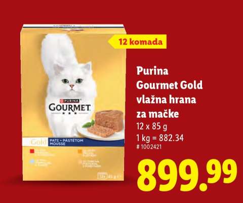 Purina Gourmet Gold vlažna hrana za mačke
