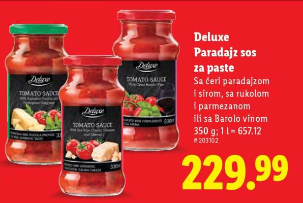 Deluxe Paradajz sos za paste