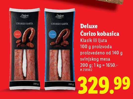 Deluxe Ćorizo kobasica