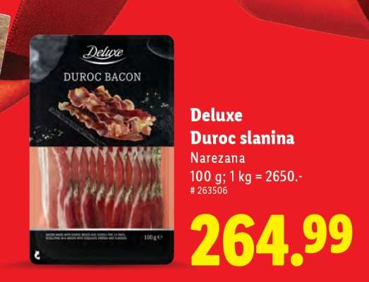 Deluxe Duroc slanina