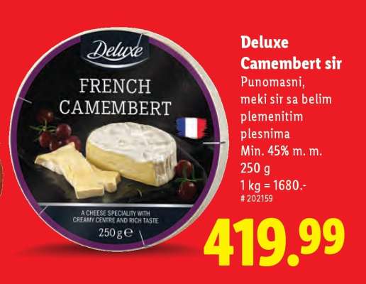 Deluxe Camembert sir