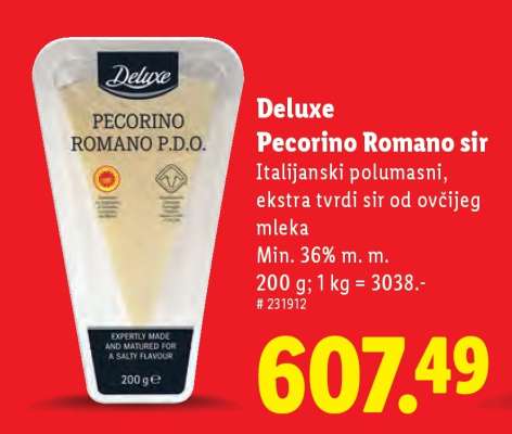 Deluxe Pecorino Romano sir