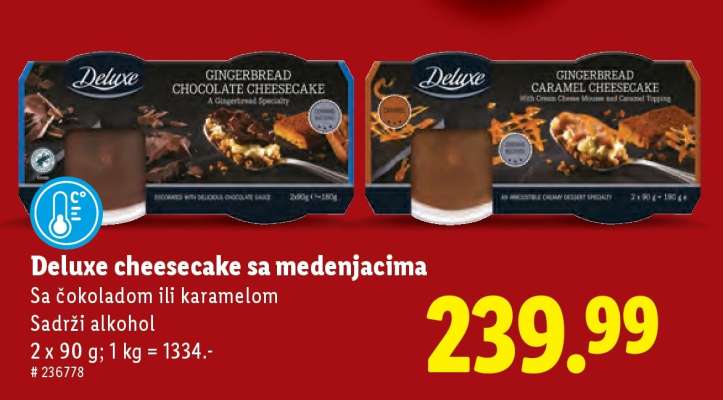 Deluxe cheesecake sa medenjacima