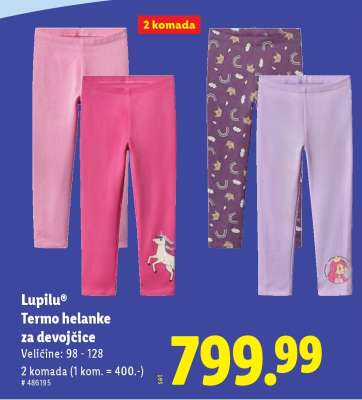 Lupilu® Termo helanke za devojčice