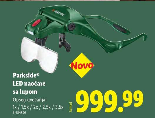 Parkside LED naočare sa lupom