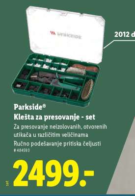 Parkside Klešta za presovanje - set