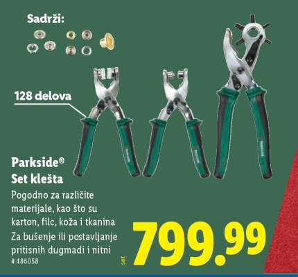 Parkside Set klešta