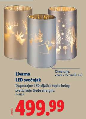 Livarno LED svećnjak