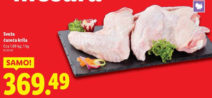 Sveža ćureća krila