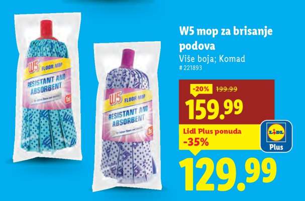 W5 mop za brisanje podova