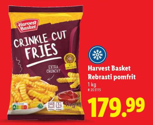 Harvest Basket Rebrasti pomfrit