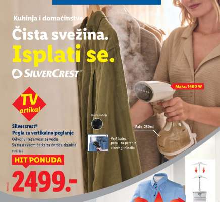 Silvercrest® Pegla za vertikalno peglanje