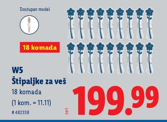 W5 Štipaljke za veš