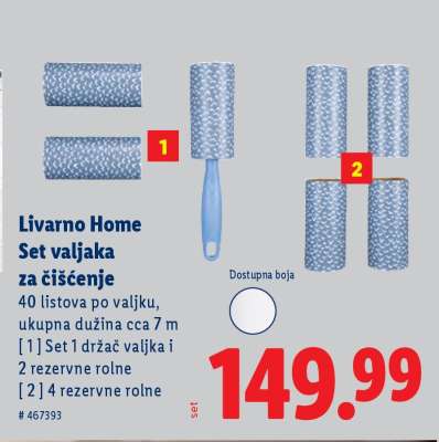 Livarno Home Set valjaka za čišćenje