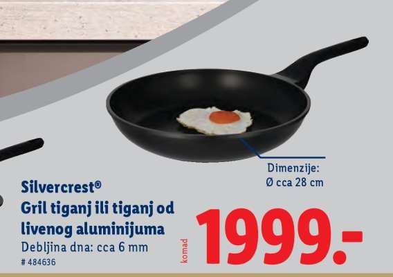 Silvercrest® Gril tiganj ili tiganj od livenog aluminijuma