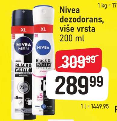Nivea dezodorans više vrsta