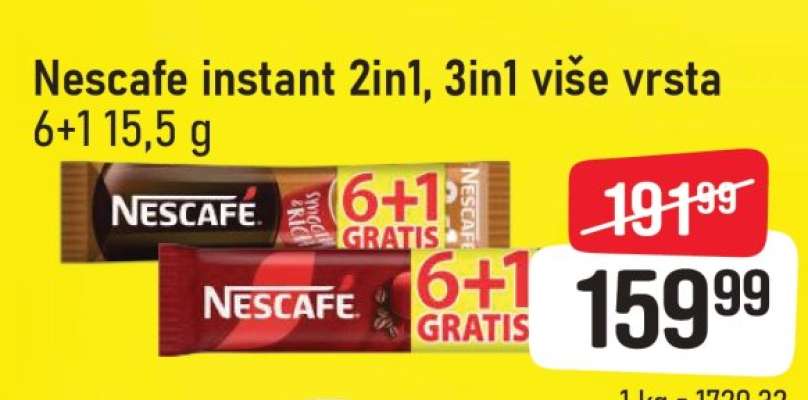 Nescafe instant 2in1, 3in1 više vrsta