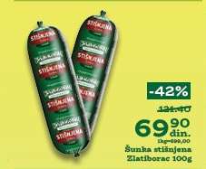 Šunka stisnjena Zlatiborac 100g