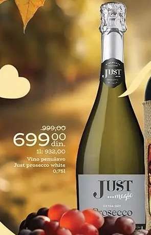 Vino penusavo Just prosecco white