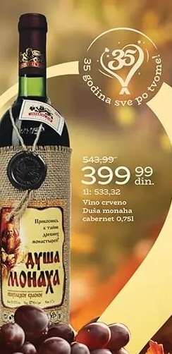 Duša monaha cabernet