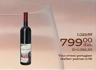 Vino crveno portugizer
