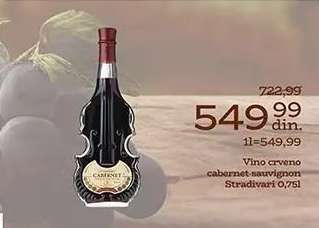 Vino crveno cabernet-sauvignon Stradivari 0,75l