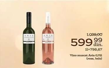 Vino muscat Aria 0,75l