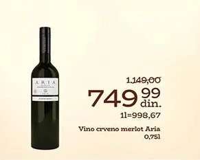 Vino crveno merlot Aria