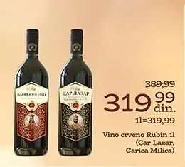 Vino crveno Rubin 1l
