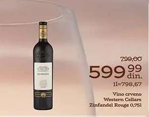 Vino crveno western Cellars Zinfandel Rouge 0.75l