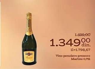 Vino penušavo prosecco Martini 0,75l