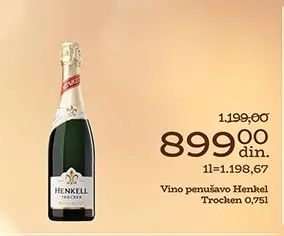Vino penušavo Henkell Trocken 0.75l